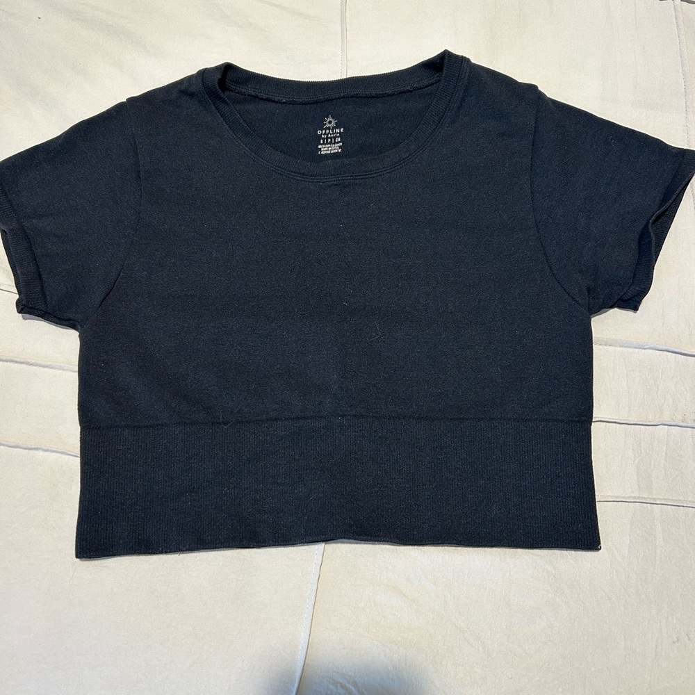 Aerie Classic Black Crop Top